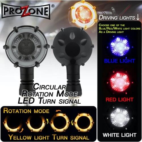 2PCS LED Motorcycle Turn Signals Light Two Color Bulbs Front Rear Turn Signal Light Bulb Flashing Motorcycle Flashing Lights