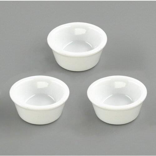 3Pcs 1/12 Doll House Miniature Ceramic Soup Plate Pot Simulation Kitchen Dish Model for Mini Decoration Dollhouse Accessories
