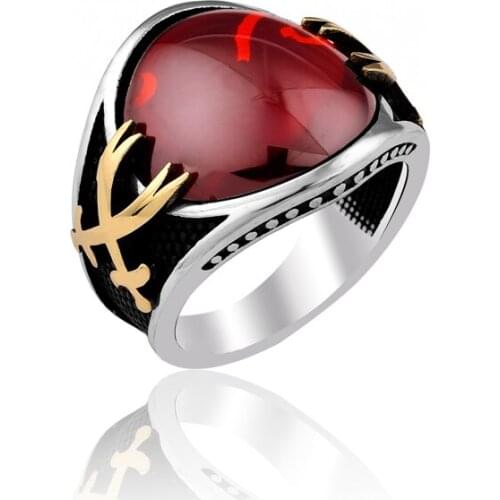 925 Silver Ottoman Rings for Men Ertugrul Rings Kayi Rings for Man