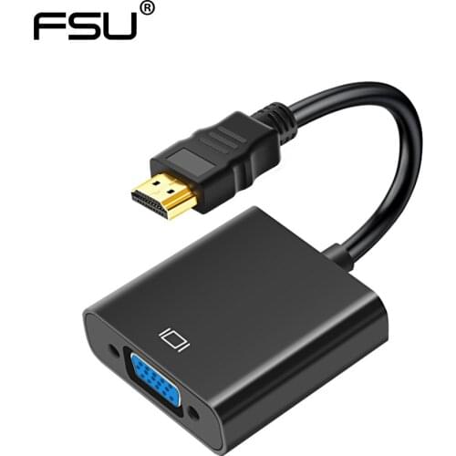 HDMI to VGA Adapter 1080P Digital to Analog Video Audio Converter Cable Connector For Xbox 360 PS4 PC Laptop HDTV Box Projector