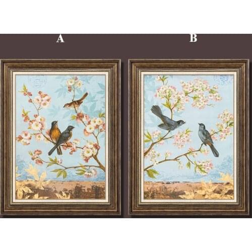 5D Diamond Painting Full Diamond Living Room American Style Flowers And Birds Diamond Embroidery Drill Cross Stitch DIY Home Dec