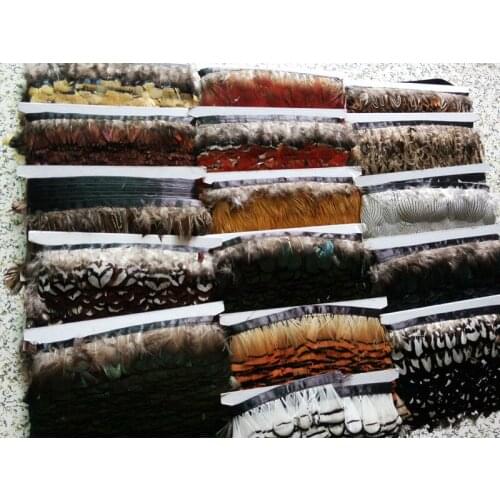 Free shipping wholesale high quality natural 10 yards natural Pheasant feather Ribbon decorative 2-3inch/5-8cm Width Accessories