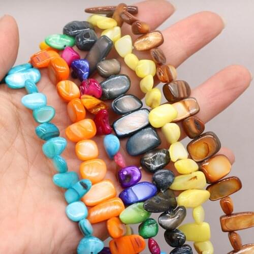 Natural Shell Irregular Rectangular Beads Use For Make Exquisite Ladies' Jewelry Bracelets 8x15-10x20 mm Length 80 cm
