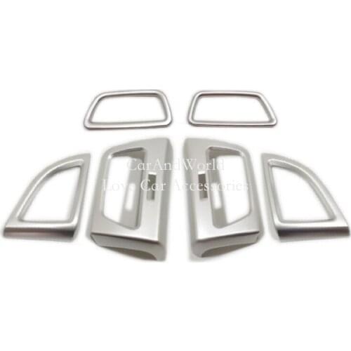 For Honda CR-V CRV 2012-2016 Interior Front Rear Air Condition Outlet Vent Frame Cover Protector Decorate Trims Car Accessories