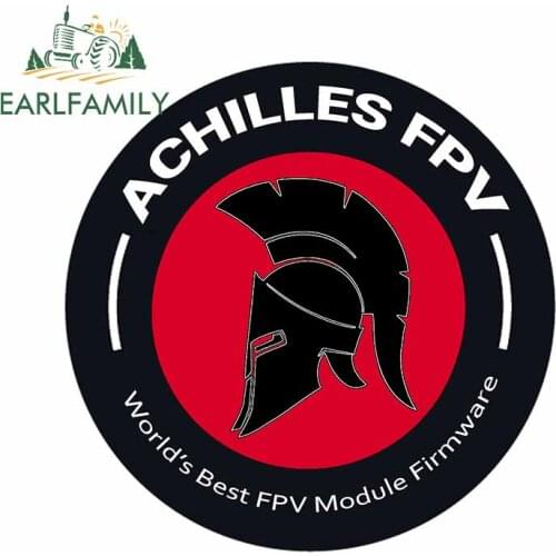EARLFAMILY 13cm x 13cm for Spartan Race Achilles FPV Car Stickers Laptop Waterproof Decal Windows Refrigerator Trunk Decoration