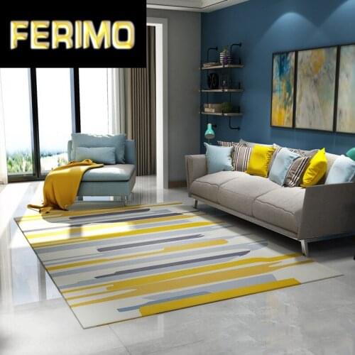 Living room carpet living room carpet custom coffee table bedroom bedside fashion simple Nordic printed carpet study large carpe