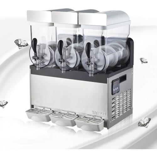 Snow Melting Machine Commercial Self-mixing Juicer Snow Mud Machine Three-cylinder Beverage Cold Drink Macker XRJ15X3