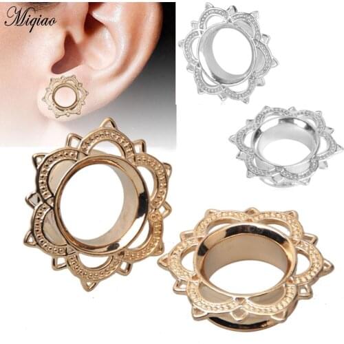 Miqiao 2pcs Fashion Explosion New Products Ear Expansion 6mm-18mm Exquisite Body Piercing Jewelry