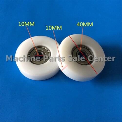 SWMAKER 10*40*10mm F type plastic nylon package pulley with bearing for 3D printer flat Flat roller wheel