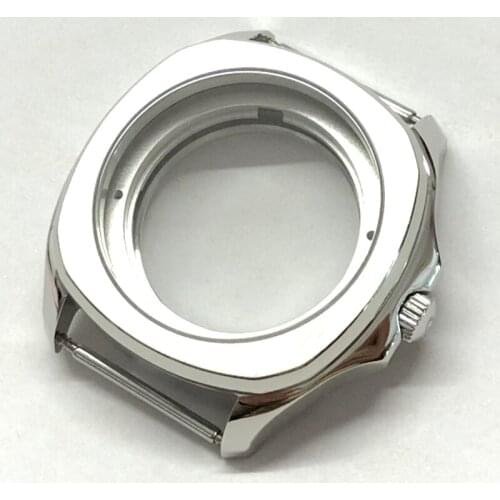 NEW 40mm Case Sapphire Glass Fit for ETA 2836 Miyota 8205 8215 Mingzhu DG2813 3804 316L Steel Movement Replacement Parts