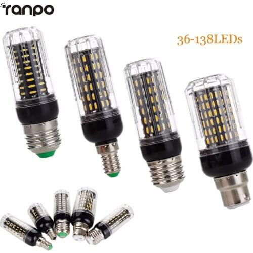 New 4014 SMD E27 E14 E12 LED Corn Bulb Light 36LEDs 72LEDs 96LEDs AC 220V 110V Lamp Spotlights 12W 20W 25W 30W led Lamprada