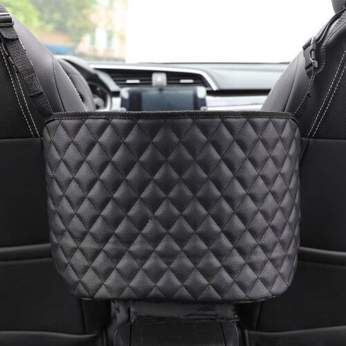 New Storage Pocket Between Car Seats Car Net Pocket Handbag Holder Multifunctional Car Organizer 2021 Car Handbag Holder Hot