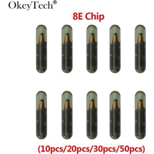 Okeytech Grass 8E Chip ID 8E Transponder Chip Car Key Chip for Honda for Audi Remote Car Key Not Coded Blank Chip 8E 10X 20X 30X