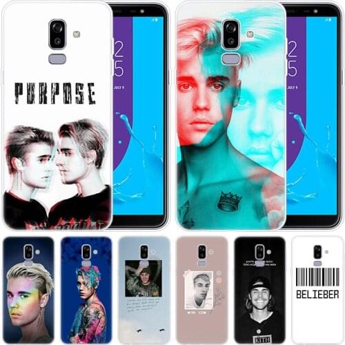 Luxury Silicone Case Singer Justin Bieber for Samsung Galaxy J8 J7 J6 J4 J2 2018 Core J3 2016 J5 2017 EU J4 Plus J7 Prime Cover