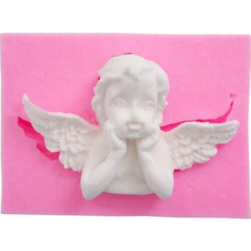 Angel Frame Silicone Sugar Dough Chocolate Mold Fondant Birthday Cake Decorating