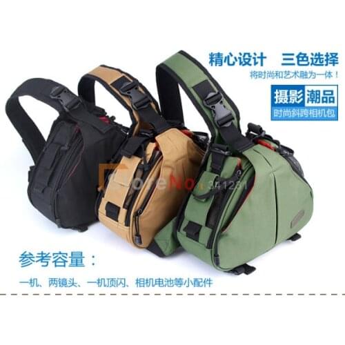 Caden K1 Shoulder Camera Bag Video Portable diagonal Triangle Carry Case for Canon 5D2 5D3 6D 1DX 1DX2 7D2 6D2 A9 A7R3 D800 D750