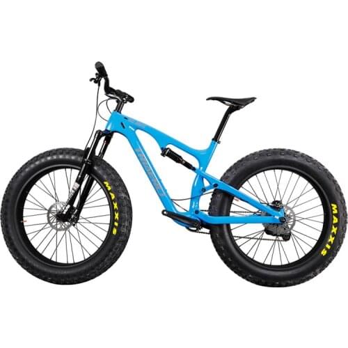 Carbon Full Suspension fatbike 26er Mountain MTB Snow Bike BSA 16 18 20inch
