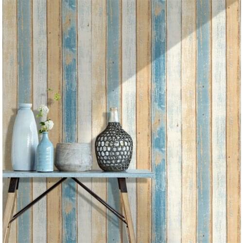 Vintage Wood 3D self adhesive Wallpaper for walls Rolls Mural Contact paper Living Room Kitchen Bathroom Home Decoration