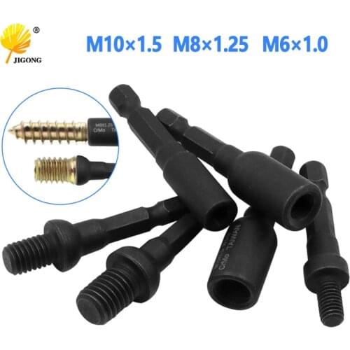 Internal And External Teeth Screw Sleeve Batch Head M6 M8 M10 Parts For 1/4" Handles Sleeve Batch Heads