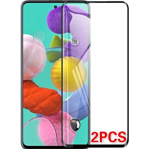 2PCS Full Tempered Screen Glass for Samsung A31 A21S A51 A90 A80 A70S Glass Protector Glass for Galaxy A41 A71 A50S A01 A30 Film