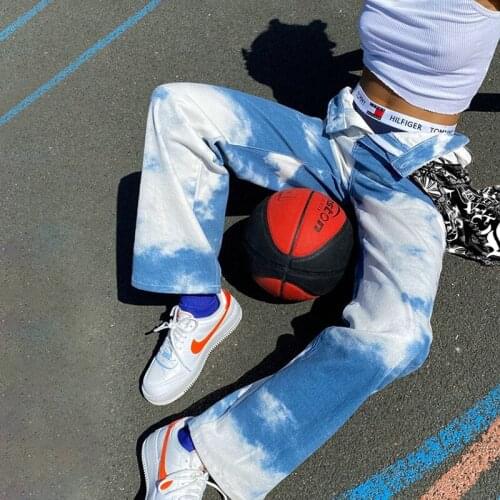 Womens Denim Pants Jeans Contrast Color High-Waist Trousers Party Running Sliming Fall Side Pockets Bottoms Spring Autumn Wear