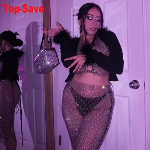 Women Sets Diamond Halter Camis Summer Sexy 2 Piece Set Crop Top Package Hip Skirt Two Piece Set Skirts For Female Mini Dresses