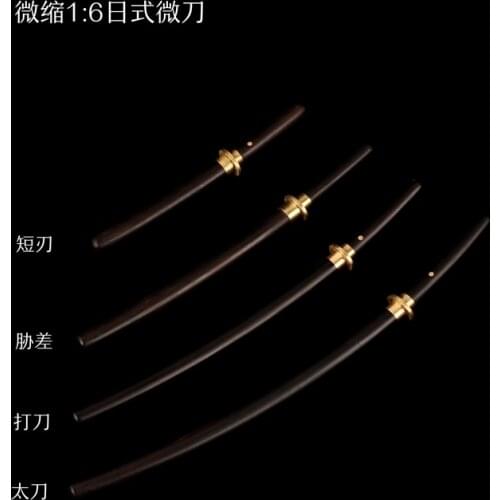 1/6 Japanese Samurai Sword Four Miniature Model Props 12'' Action Figure Scene Accessory Display Shelf Desk Decoration In Stock