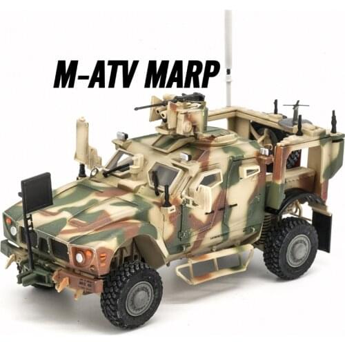 1/72 Die-casting Military Car Model U.S. Army M-ATV Mine Anti-ambush Vehicle Weapon Station MRAP Collection Display Toys
