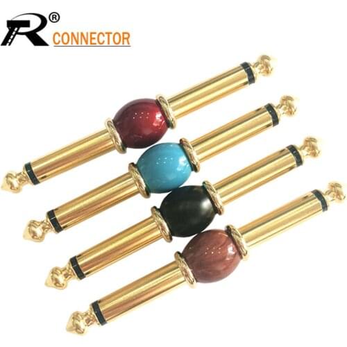 2018 New Arrival 6.35mm Jack MONO Audio Plug 6.35 Straight Male to Male Adapter Jack 6.5 Speaker Wire Connector Microphone Plug