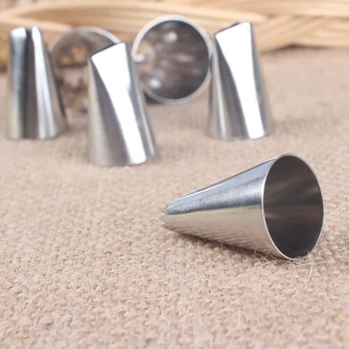 304 Stainless Steel Kitchen Gadgets 3Pcs/Set 123#/86#/6B# Multi Purpose Fondant Cake Decoration Silver Pastry Nozzle