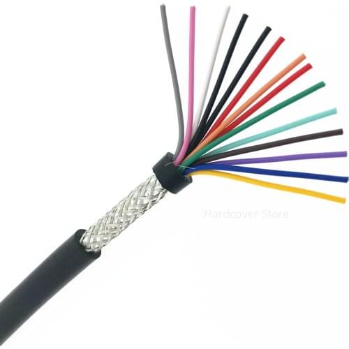 5 Metres RVVP Shielded Control Cable 12 Core 14 Core 16 Core 0.3/0.5/0.75/1/1.5mm Light Fixtures Copper Wire