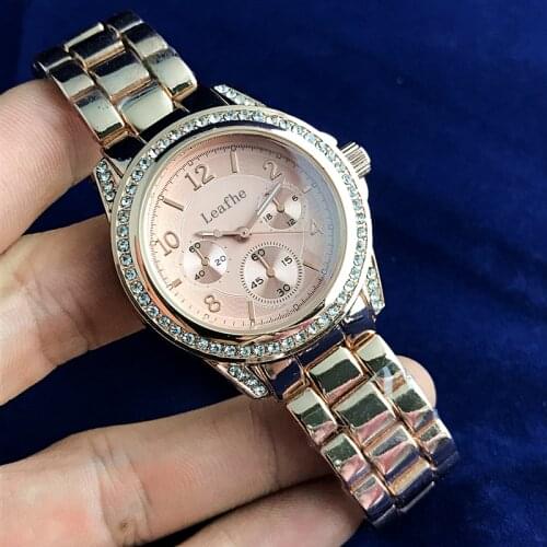 Fashion Brand Diamond Womens Watches Gold Silver Stainless Steel Strap Quartz Watch Holiday Gifts First Choice relogio feminino