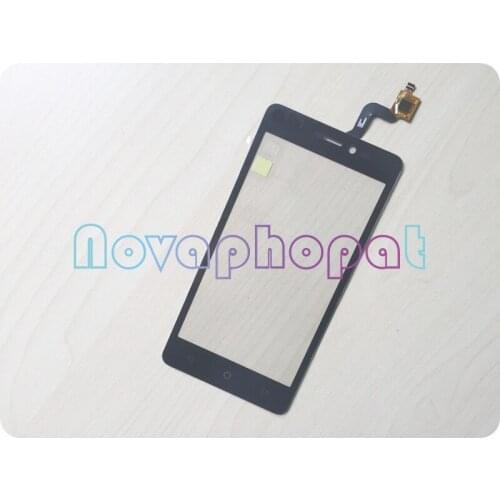 Novaphopat Black Touchscreen For BQ BQS-5025 BQS 5025 Touch Screen Digitizer Screen Replacement + Tracking