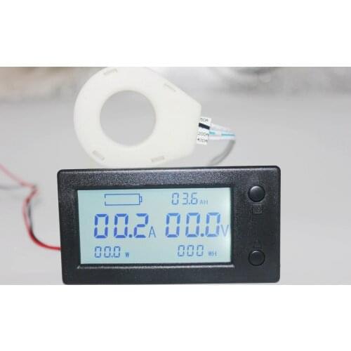 DC 300V digital Voltmeter Ammeter Car Battery Capacity Tester coulometer Power electricity watt-hour meter With Hall sensor