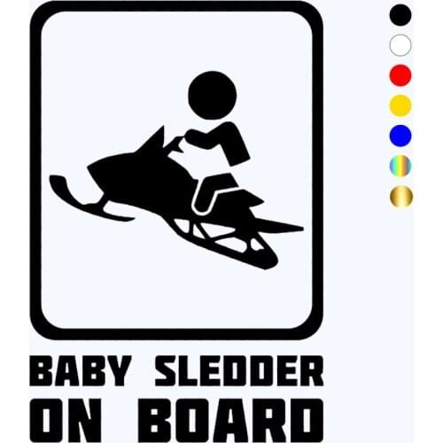 CK3348# Baby sledder on board vinyl car sticker waterproof cool waterproof removable decal car auto stickers