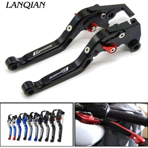 For BMW C650 Sport CNC Motorcycle Adjustable Folding Extenable Brake Clutch Levers logo C600 C650 Sport