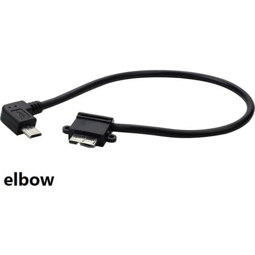 Micro b male to Android micro male data cable OTG data cable connecting cable MicroUSB head double elbow line