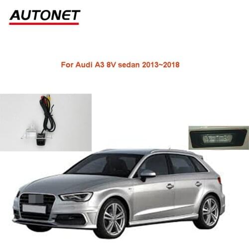 Autonet Rear view camera For Audi A3 8V sedan 2013~2018 HD starlight backup camera /license plate led car camera