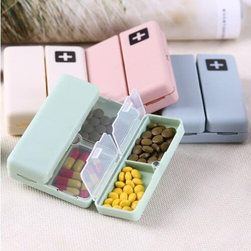 7 Days Weekly Pill Box Foldable Travel Medicine Holder Pill Box Tablet Storage Case Container Dispenser Organizer 4 Colors