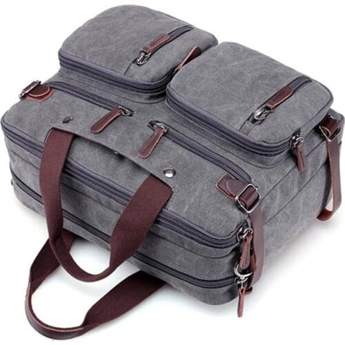 Male Travel Briefcase Messenger Shoulder Tote Suitcase Fashion Business Male Laptop Bags Men Canvas Bag Large Capacity Handbags