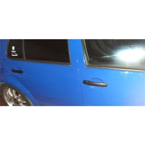 For Volkswagen Polo 2010 2011 2012 2013 2014 2015 2016 2017 ABS Carbon Fiber Car Door Handle Cover Sticker Car Accessories