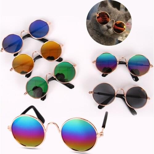 Lovely Pet Cat Glasses Small Dog Glasses Pet Products for Little Dog Cat Eye-Wear Dog Sunglasses Photos Pet Accessories 1pc