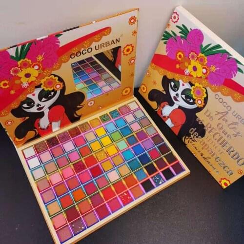 88 Colors Pirate Girl Matte Glitter Eyeshadow Palette High-gloss Colorful Glitter Pearlescent Matte Neon Eye Shadow Pigment