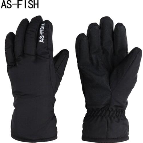 As Fish Ski Gloves Snowboard Gloves Snowmobile Motorcycle Riding Winter Gloves Keep Warm Windproof Waterproof Unisex Snow Gloves