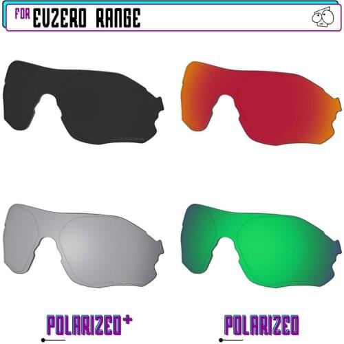 EZReplace Polarized Replacement Lenses for - Oakley EVZero Range Sunglasses - BkSrP Plus-RedGreenP