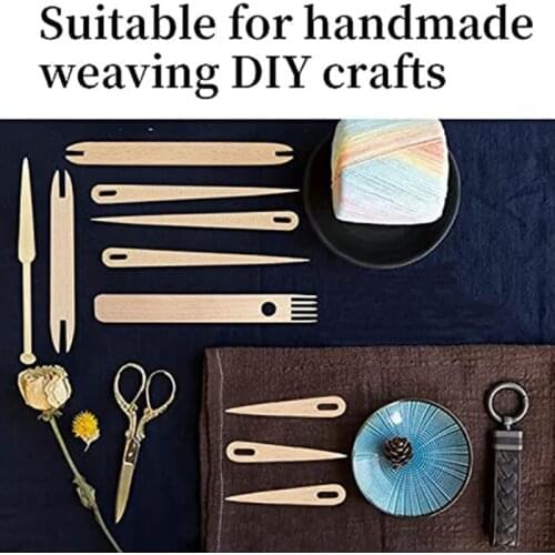 10 Pcs/Set Hand Knitting Loom Stick Set Professional DIY Hand Crafts Tools Kit Mothers Day Gifts for Mother Grandmother