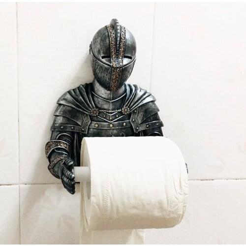 A Knight to Remember Gothic Bath Tissue Holder Bathroom Toilet Paper Holder JW