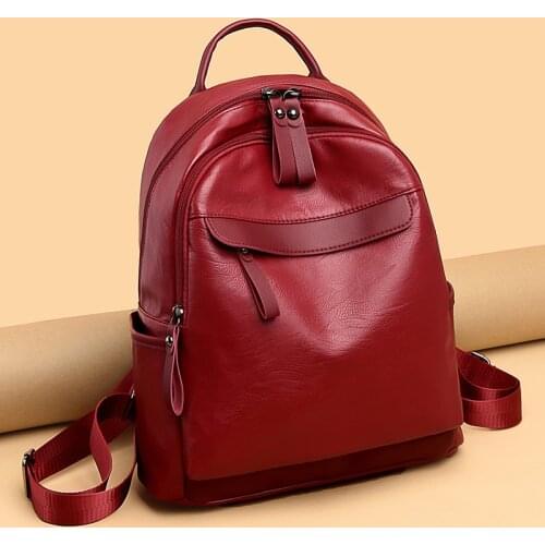 Women Fashion Simple Rivet Backpack Nylon College Wind Backpack for Teenage Girls Female School Bag Bagpack Womens Daypack