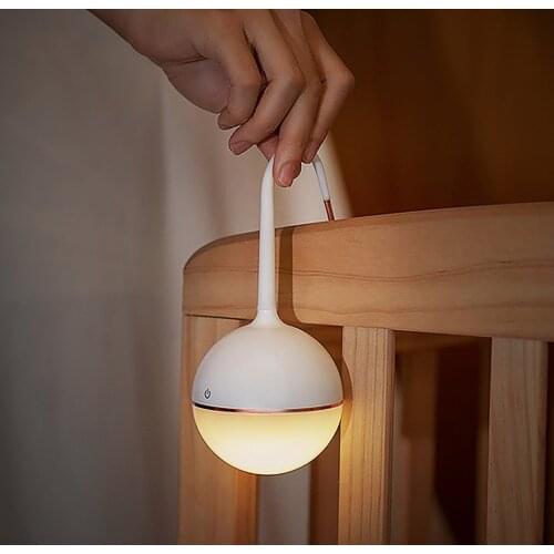 LED Foldable Desk Lamp Portable USB Rechargeable Baby Bedrooom Beside Night Light Outdoor Travel Hanging Wall Light