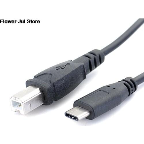 USB-C Type-c Male to USB B Type Male Data Cable Cord 1m for Cell Phone&Printer&Electronic organ Wholesale